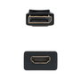 Nanocable Conversor DisplayPort Macho a HDMI Hembra 15 cm Negro